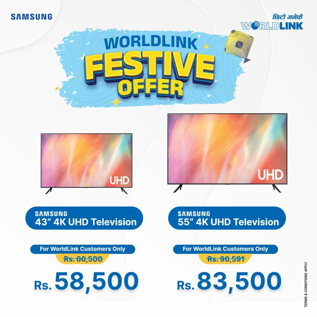 WorldLink Festive offer Samsung Phone