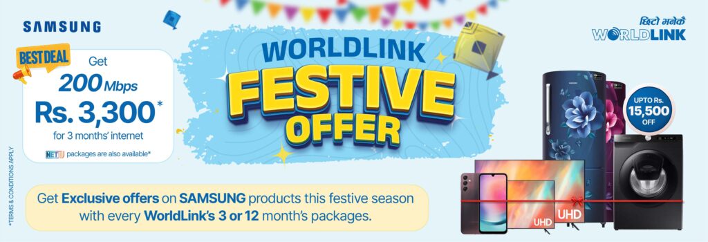 WorldLink Festive offer x Samsung